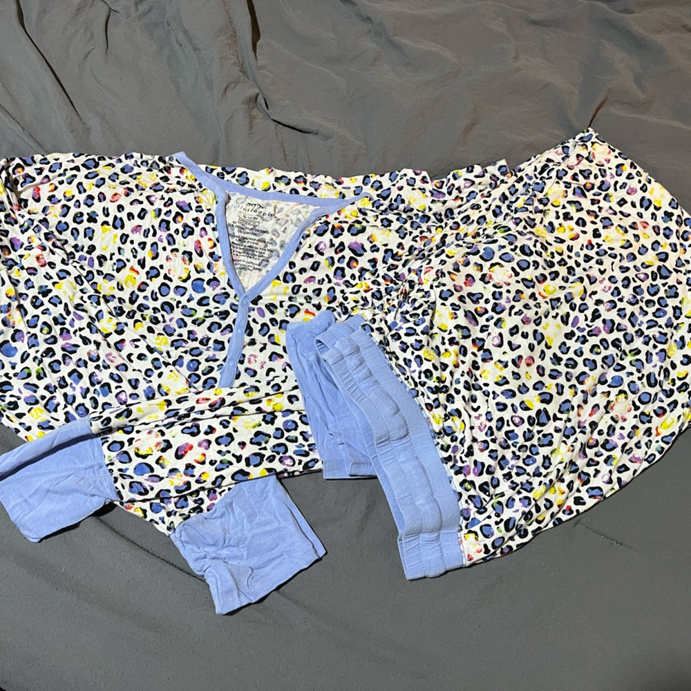 Little Sleepies Multicolor Leopard Pajama Set